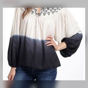 Floreat dipped blouse - size large